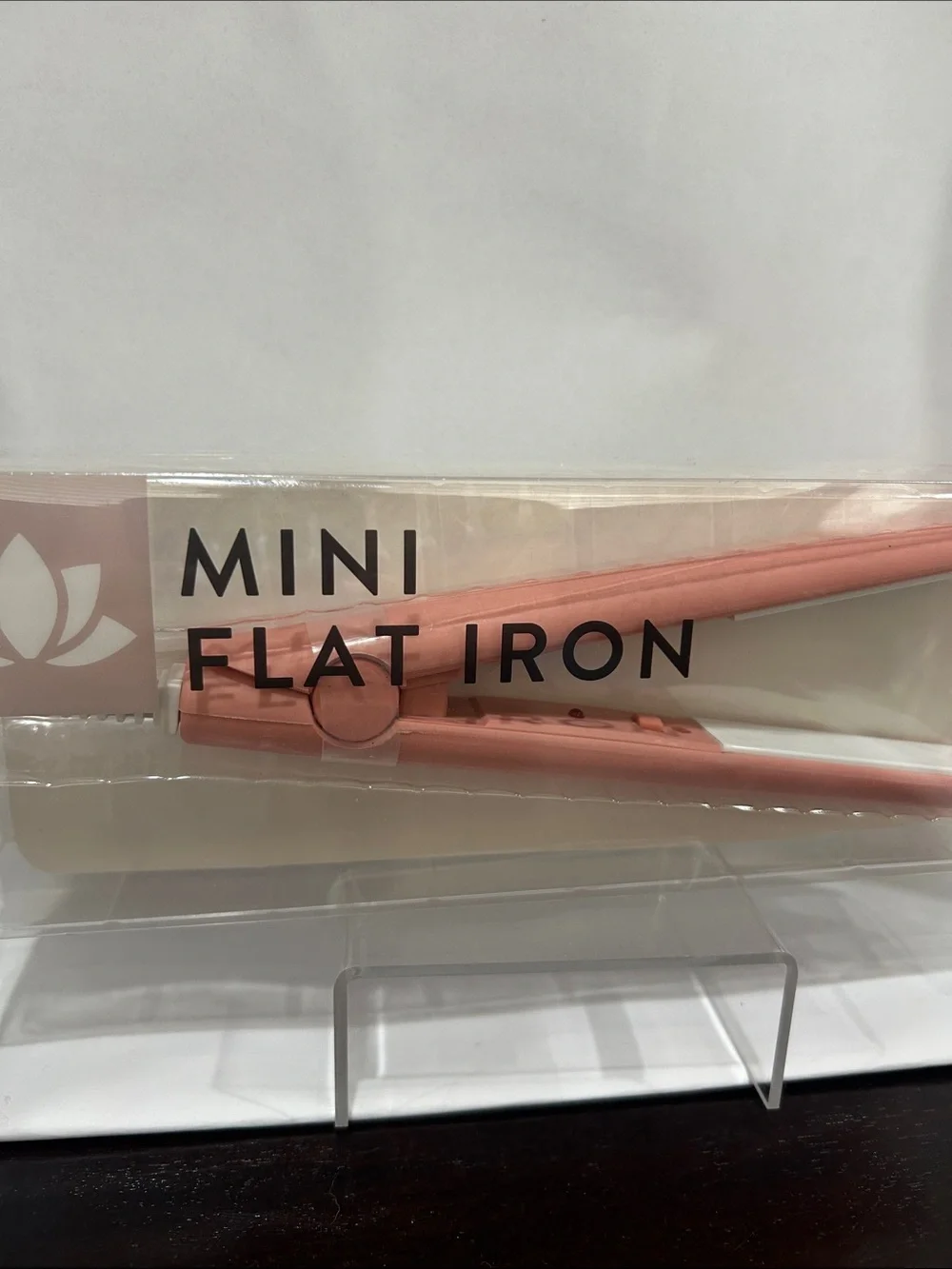 Mini Flat Iron in Dusty Pink - Compact Hair Straightener in pink